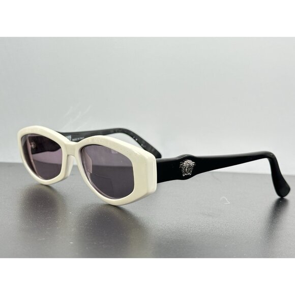 Vintage 90’s Gianni Versace Black & White Frames Mod.343 Col.447 Made Italy - Picture 6 of 15